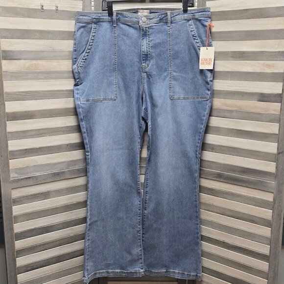 Women's Plus Size High-Rise Anywhere Flare Jeans | Knox Rose | 22 - Picture 1 of 12
